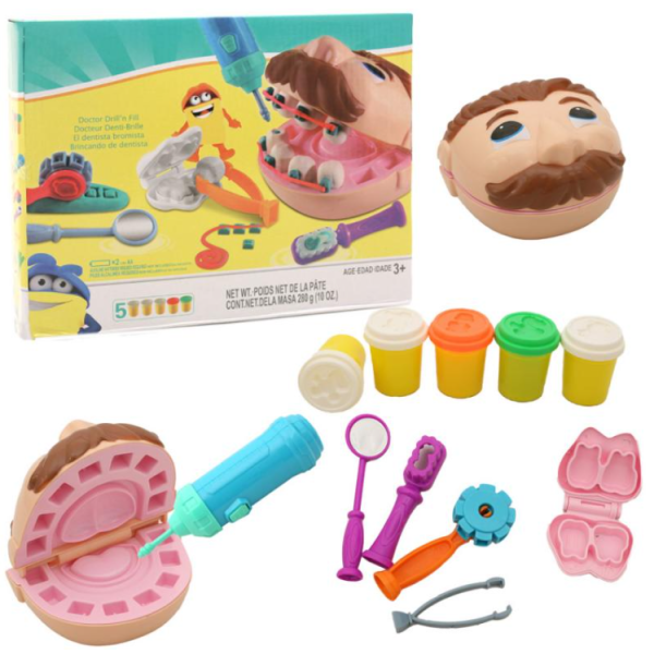 Дитячий ігровий набір 12в1 Стоматолог MK1525 з пластиліном