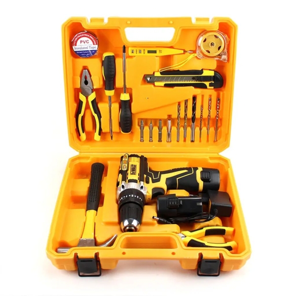 / Ударний шуруповерт DeWALT DCD680, 12В, 2Аг, з набором інструментів