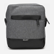 / Сумка Wallaby 2423 чоловіча, через плече, текстильна, сірий