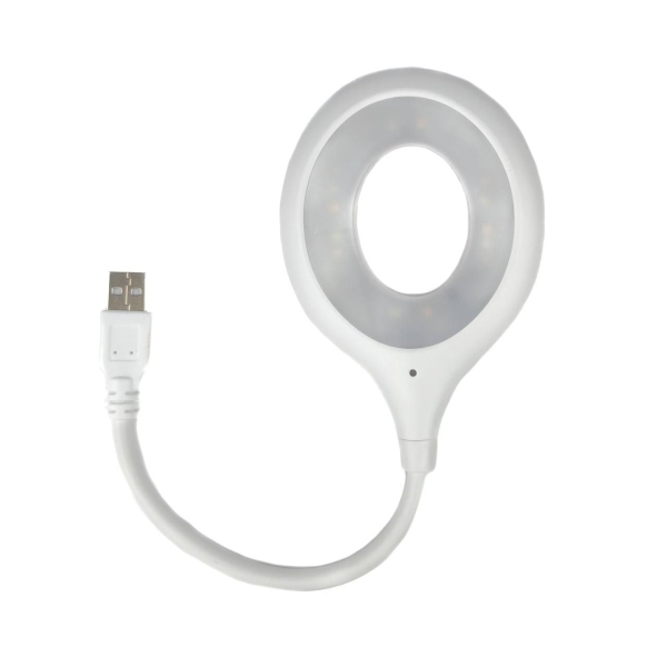 Нічник-ліхтарик LED LK-50 USB з керуванням голосом білий