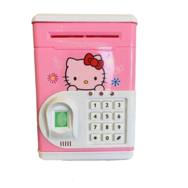 / Дитяча скарбничка-сейф Хеллоу Кітті, з кодовим замком, рожевий