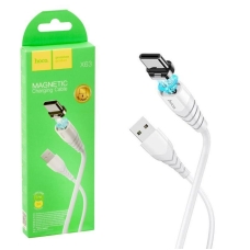 Кабель USB/Type-C 1 м Hoco X63 Racer магнітний 3 А білий