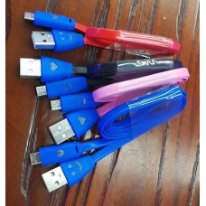 / Кабель Dengos Smile USB (Micro USB) 5В, 2.4А, USB 2.0, 1м