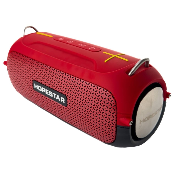 Колонка портативна Hopestar A41 Bluetooth FM червоний з чорним