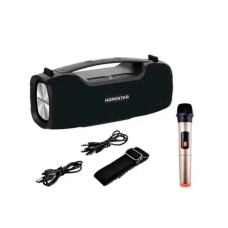 Колонка портативна з мікрофоном Hopestar A6 Pro Bluetooth LED чорний