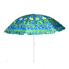 Пляжна садова парасолька 2 м Best-12 Квіти Anti-UV з нахилом різнокольоровий