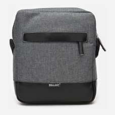 / Сумка Wallaby 2423 чоловіча, через плече, текстильна, сірий