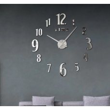 / Великий настінний 3D годинник 120 см ЧОРНИЙ ZH1725 new