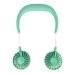 Вентилятор портативний Necklace fan з кріпленням на шию діаметр 8 см зелений