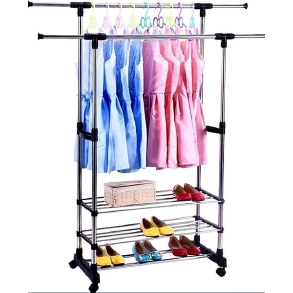 /Вішалка-стійка для одягу та взуття Triple Stand Hanger
