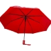 Парасолька складана Однотонна 379S напівавтомат з чохлом червоний