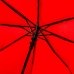 Парасолька складана Однотонна 379S напівавтомат з чохлом червоний