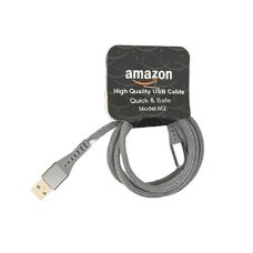 Кабель USB/microUSB 1 м Amazon M2 2.4 А сірий