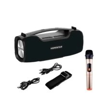 Колонка портативна з мікрофоном Hopestar A6 Pro Bluetooth LED чорний