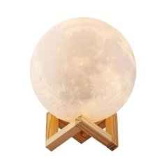 Нічник Місяць 3D Moon Light Lamp з пультом 15 см білий
