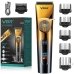 Бездротова машинка для стрижки волосся Shaver VGR V-663 USB 5 насадок чорний з золотистим