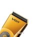 Бездротова машинка для стрижки волосся Shaver VGR V-663 USB 5 насадок чорний з золотистим