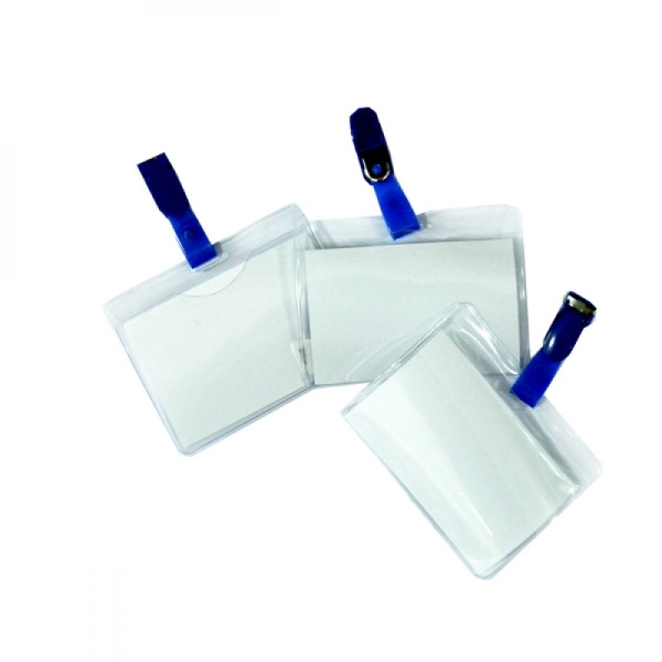 / Бейдж гор. "Economix" E41404 с заж. 55*90