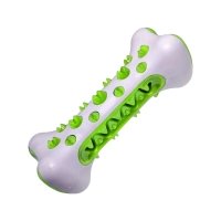 Жувальна іграшка для собак TOOTH BRUSH DOG 15 см білий з зеленим