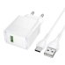 Зарядний пристрій з кабелем USB/Type-C 1 м HOCO CS111A Lounge 22.5 W білий Зарядний пристрій з кабелем USB/Type-C 1 м HOCO CS111A Lounge 22.5 W білий