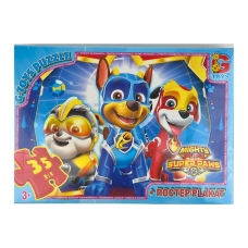 Пазли класичні 35 елементів G-Toys PW0866 Щенячий патруль з постером