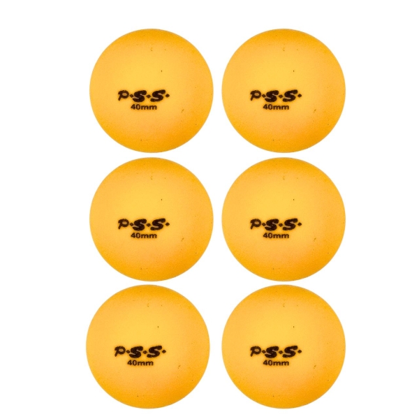 Набір м'ячів для настільного тенісу 6 шт MS-2202 4 см помаранчевий