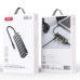 USB-Хаб зовнішній 5 портів XO HUB015 Type-C 0.15 м сірий