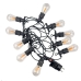 Світлодіодна гірлянда белт-лайт вулична чорний дріт Вогник 10 LED Magic Lights лампа 5 м жовтий