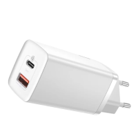 Мережевий зарядний пристрій Baseus GaN2 Lite Quick Charger C+U 65W EU White new
