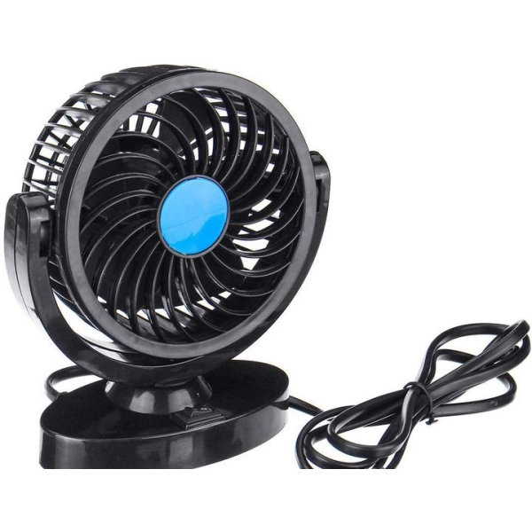 Вентилятор автомобільний портативний Car Small Fan F15 USB діаметр 10.5 см чорний