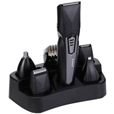 Бездротова машинка для стрижки волосся Kemei KM-640 USB 5 насадок чорний