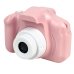 Дитячий цифровий фотоапарат C3-A з іграми рожевий