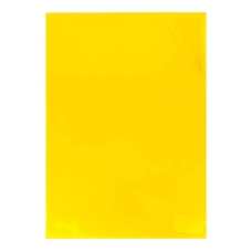 Папка-куточок А4 Economix E31157 з фіксацією пластик жовтий