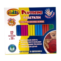 Набір пластиліну 12 кольорів Class 7646C восковий зі стеком