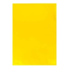 Папка-куточок А4 Economix E31157 з фіксацією пластик жовтий
