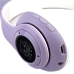 Навушники дитячі бездротові накладні STN-25 LED FM MP3 Bluetooth з вушками фіолетовий