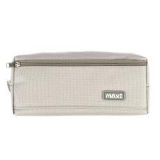 Пенал-косметичка Maxi MX85355 2 відділення 19.5 х 8.5 см сірий