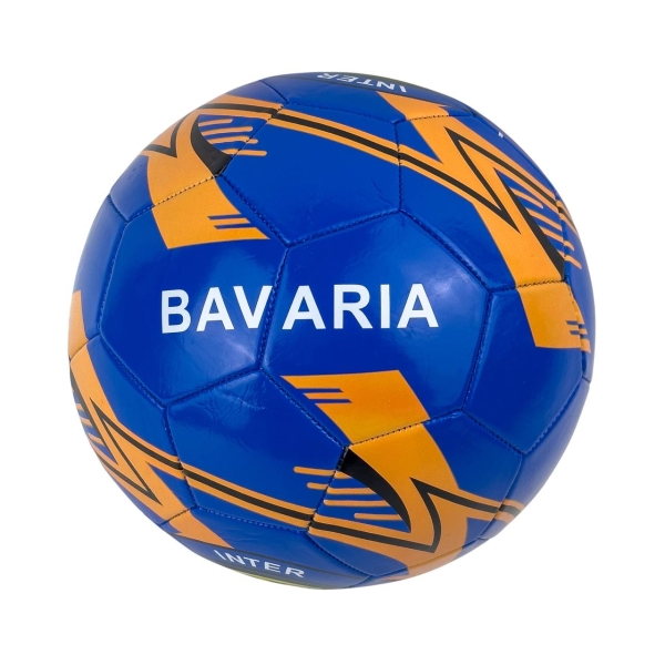 М'яч футбольний №5 Bavaria EV-3289 синій з помаранчевим