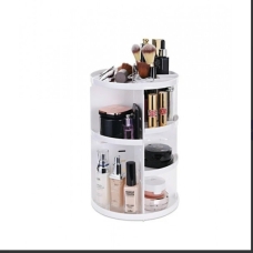 / Органайзер для косметики Rotation Cosmetic Organizer Supretto 23х23х30.5см обертовий 360, білий