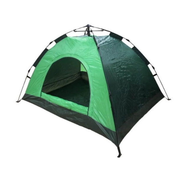 Намет туристичний автоматичний 4-х місний 2.0 х 2.0 м зелений