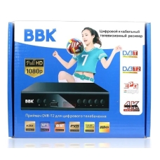 / Приставка цифровая эфирная с экраном DVD-T2 IPTV/You Tube/WiFi/MP4/4K1080 ВВК