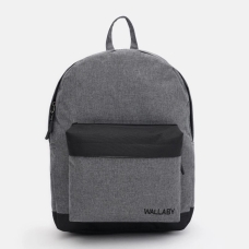 / Рюкзак Wallaby 1356 чоловічий, тканинний, міський, сірий