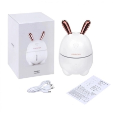 Зволожувач повітря Зайчик Humidifiers Rabbit ультразвуковий 200 мл білий