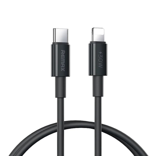 Кабель Type-C/Apple Lightning 1 м REMAX RC-C026 Dofon Series 30 Вт чорний