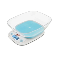 Ваги кухонні електронні до 7 кг BITEK BT-125 точність 1 г білий з блакитним