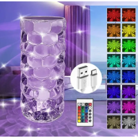 Настільна лампа нічник Діамант RGB для створення атмосфери затишний світильник на акумуляторі 16 кольорів Diamond new