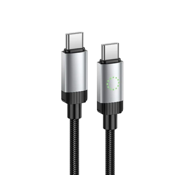 Кабель HOCO X117 Star 60W charging data cable C to C Black new