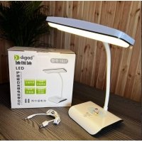 / Настольная гибкая аккумуляторная лампа digad 1937 c USB для работы и обучения  48LED 4W, белая