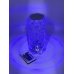 Нічник LED Crystal Rose Ambience RGB USB з пультом 22 см прозорий