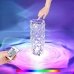 Нічник LED Crystal Rose Ambience RGB USB з пультом 22 см прозорий